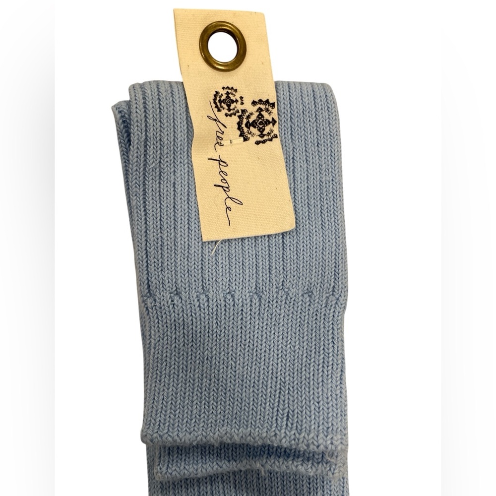Free People Women’s Super Scrunch Solid Socks Light Blue - Picture 5 of 8
